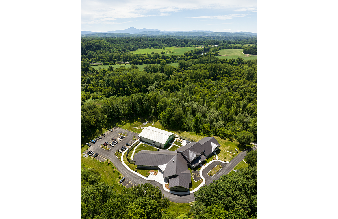Exterior Aerial of State of Vermont River Valley Therapeutic Community Residence